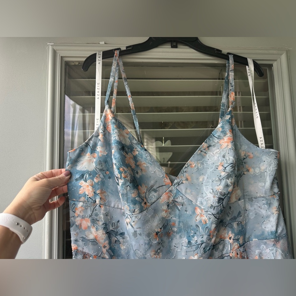 Azazie Atelier HARMONY POWDER BLUE MAXI DRESS - Picture 6 of 15